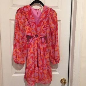 XS floral chiffon dress